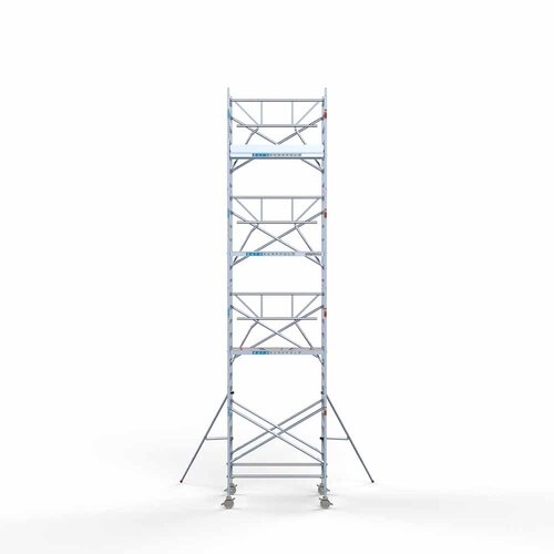 Rollgerüst komplett 135 x 190 x 9,2m Arbeitshöhe + einfaches Frontgeländer Euroscaffold Rollgerüst komplett 135 x 190 x 9,2m Arbeitshöhe + einfaches Frontgeländer