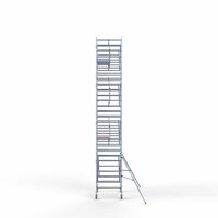 Euroscaffold Rollgerüst komplett 135 x 190 x 9,2m Arbeitshöhe + einfaches Frontgeländer