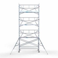 Euroscaffold Rollgerüst komplett 135 x 305 x 8,2 m Arbeitshöhe + einfaches Frontgeländer