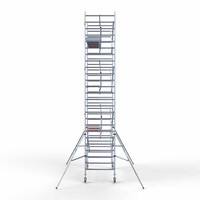 Euroscaffold Rollgerüst komplett 135 x 305 x 8,2 m Arbeitshöhe + einfaches Frontgeländer