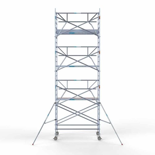 Euroscaffold Rollgerüst komplett 135 x 250 x 8,2 m Arbeitshöhe + einfaches Frontgeländer