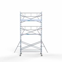 Euroscaffold Rollgerüst komplett 135 x 305 x 7,2 m Arbeitshöhe + einfaches Frontgeländer