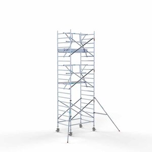 Rollgerüst Standard 135x190 7,2m Arbeitshöhe einfaches Frontgeländer