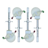 Euroscaffold Rollgerüst komplett mit einfachem Frontgeländer 135 x 305 x 4,2 m Arbeitshöhe