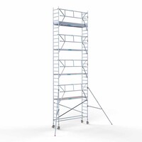 Euroscaffold Rollgerüst komplett 75 x 305 x 10,2m Arbeitshöhe + einfaches Frontgeländer