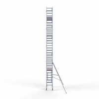 Euroscaffold Rollgerüst komplett 75 x 190 x 10,2m Arbeitshöhe + einfaches Frontgeländer