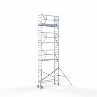 Euroscaffold Rollgerüst komplett 75 x 250 x 9,2 m Arbeitshöhe + einfaches Frontgeländer