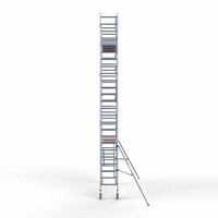 Euroscaffold Rollgerüst komplett 75 x 305 x 8,2 m Arbeitshöhe + einfaches Frontgeländer