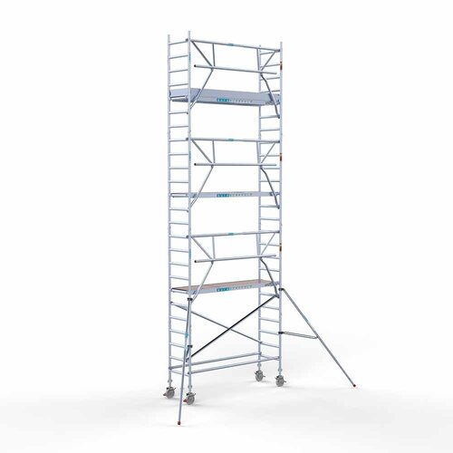 Rollgerüst komplett 75 x 250 x 8,2 m Arbeitshöhe + einfaches Frontgeländer Euroscaffold Rollgerüst komplett 75 x 250 x 8,2 m Arbeitshöhe + einfaches Frontgeländer