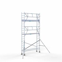 Euroscaffold Rollgerüst komplett 75 x 305 x 7,2 m Arbeitshöhe + einfaches Frontgeländer