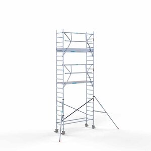 Euroscaffold Rollgerüst komplett 75 x 250 x 7,2 m Arbeitshöhe + einfaches Frontgeländer Euroscaffold Rollgerüst komplett 75 x 250 x 7,2 m Arbeitshöhe + einfaches Frontgeländer