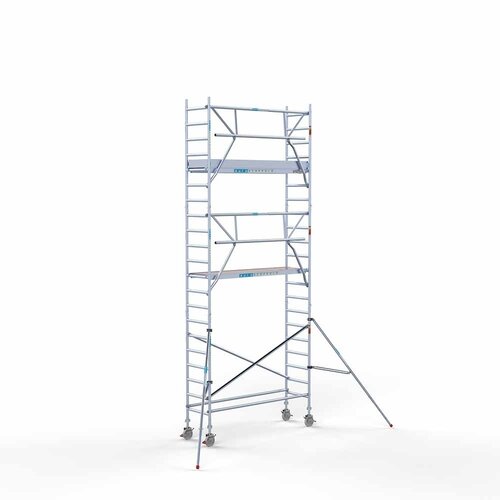 Rollgerüst komplett 75 x 250 x 7,2 m Arbeitshöhe + einfaches Frontgeländer Euroscaffold Rollgerüst komplett 75 x 250 x 7,2 m Arbeitshöhe + einfaches Frontgeländer