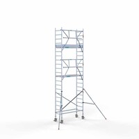Euroscaffold Rollgerüst komplett 75 x 190 x 7,2m Arbeitshöhe + einfaches Frontgeländer