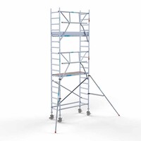 Euroscaffold Rollgerüst komplett 75 x 190 x 6,2m Arbeitshöhe + einfaches Frontgeländer