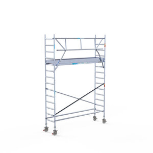 Euroscaffold Rollgerüst komplett 75 x 305 x 5,2m Arbeitshöhe + einfaches Frontgeländer Euroscaffold Rollgerüst komplett 75 x 305 x 5,2m Arbeitshöhe + einfaches Frontgeländer