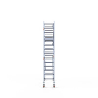 Euroscaffold Rollgerüst komplett 75 x 250 x 5,2 m Arbeitshöhe + einfaches Frontgeländer