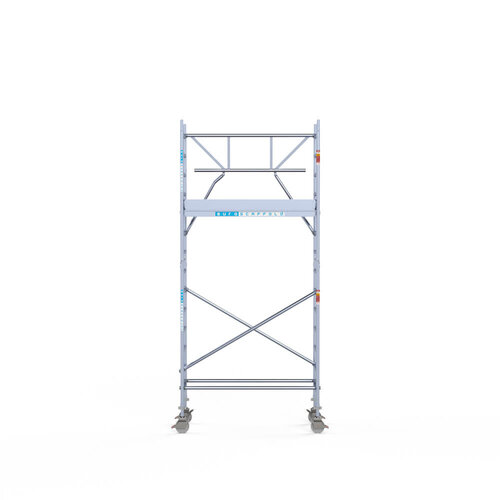 Rollgerüst komplett 75 x 190 x 5,2m Arbeitshöhe + einfaches Frontgeländer Euroscaffold Rollgerüst komplett 75 x 190 x 5,2m Arbeitshöhe + einfaches Frontgeländer