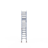 Euroscaffold Rollgerüst komplett 75 x 190 x 5,2m Arbeitshöhe + einfaches Frontgeländer