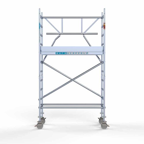 Rollgerüst komplett 75 x 190 x 4,2m Arbeitshöhe + einfaches Frontgeländer Euroscaffold Rollgerüst komplett 75 x 190 x 4,2m Arbeitshöhe + einfaches Frontgeländer