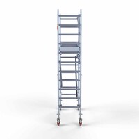 Euroscaffold Rollgerüst komplett 75 x 190 x 4,2m Arbeitshöhe + einfaches Frontgeländer
