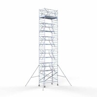 Euroscaffold Rollgerüst Double Front rail 135 x 250 x 12,2 m Arbeitshöhe