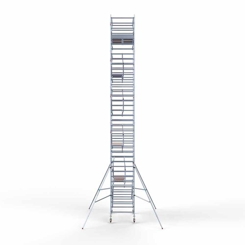 Euroscaffold Rollgerüst Double Front rail 135 x 250 x 12,2 m Arbeitshöhe