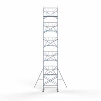 Euroscaffold Rollgerüst Single 135 x 190 x 12,2 m Arbeitshöhe