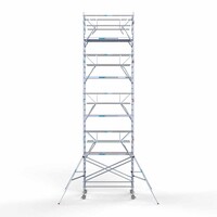 Euroscaffold Rollgerüst Double Front rail 135 x 250 x 10,2 m Arbeitshöhe