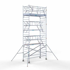 Euroscaffold Rollgerüst komplett 135 x 305 x 8,2 m Arbeitshöhe inkl. doppeltem Frontgeländer Euroscaffold Rollgerüst komplett 135 x 305 x 8,2 m Arbeitshöhe inkl. doppeltem Frontgeländer