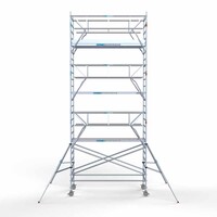 Euroscaffold Rollgerüst komplett 135 x 305 x 8,2 m Arbeitshöhe inkl. doppeltem Frontgeländer