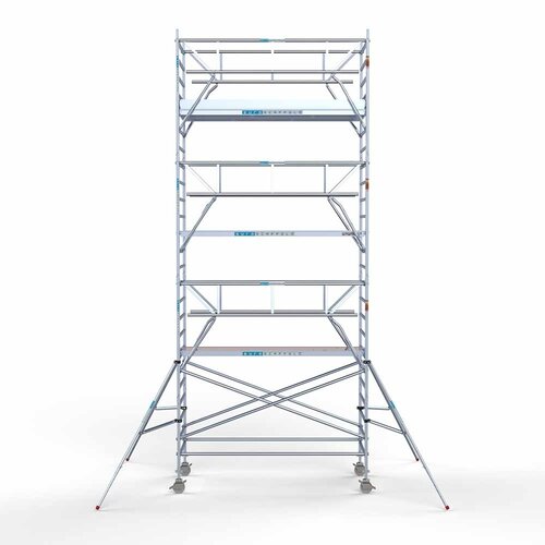 Rollgerüst komplett 135 x 305 x 8,2 m Arbeitshöhe inkl. doppeltem Frontgeländer Euroscaffold Rollgerüst komplett 135 x 305 x 8,2 m Arbeitshöhe inkl. doppeltem Frontgeländer