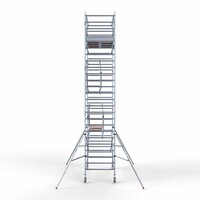 Euroscaffold Rollgerüst komplett 135 x 305 x 8,2 m Arbeitshöhe inkl. doppeltem Frontgeländer