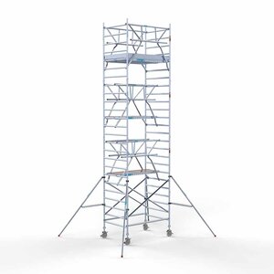 Rollgerüst Standard 135x190 8,2m Arbeitshöhe doppeltes Frontgeländer