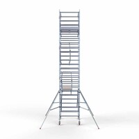 Euroscaffold Rollgerüst komplett 135 x 190 x 8,2 m Arbeitshöhe inkl. doppeltem Frontgeländer