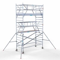 Euroscaffold Rollgerüst 135 x 305 x 6,2 m Arbeitshöhe inkl. doppeltem Frontgeländer