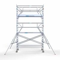 Euroscaffold Rollgerüst 135 x 305 x 6,2 m Arbeitshöhe inkl. doppeltem Frontgeländer