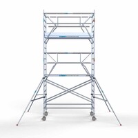 Euroscaffold Rollgerüst komplett 135 x 250 x 6,2 m Arbeitshöhe inkl. doppeltem Frontgeländer