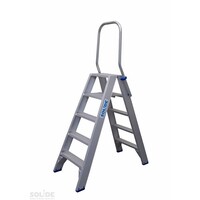 Solide Doppeltreppe 2x3 Stufen (max. Arbeitshöhe 2,75 m)