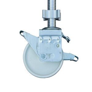 Euroscaffold Nylon-Gerüstrad mit Aluminiumspindel max. 800 kg Nylon-Gerüstrad mit Aluminiumspindel max. 800 kg