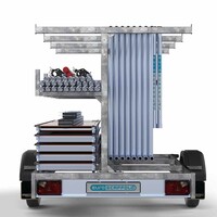 Euroscaffold MEGA DEAL! Gerüstanhänger + Rollgerüst 135 x 250 x 10,2 m Arbeitshöhe
