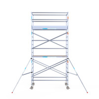 Euroscaffold Euro-Rollgerüst 135 x 250 x 6,2 m Arbeitshöhe