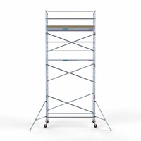 Euroscaffold Basis-Rollgerüst 135 x 305 x 8,2 m Arbeitshöhe