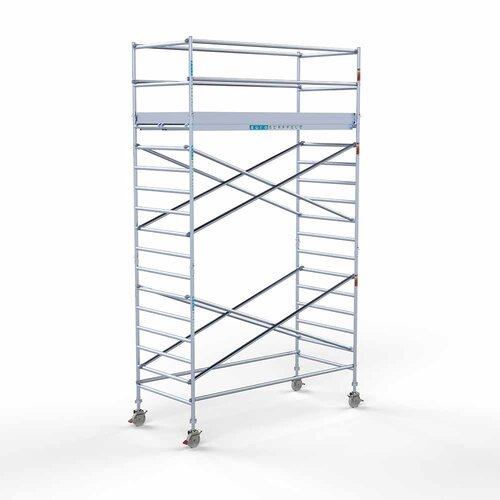 Euroscaffold Rollgerüst komplett 135 x 305 x 6,2 m Arbeitshöhe