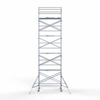 Euroscaffold Rollgerüst komplett 135 x 250 x 10,2 m Arbeitshöhe