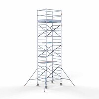 Euroscaffold Rollgerüst komplett 135 x 190 x 8,2 m Arbeitshöhe