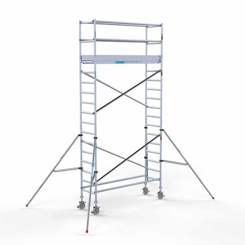 Euroscaffold Rollgerüst komplett 75 x 250 x 6,2 m Arbeitshöhe