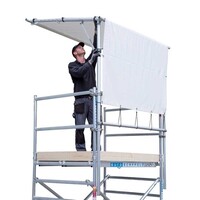 Euroscaffold Rollgerüst Regen durch Arbeitszelt 190 cm