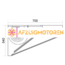 Schuinmodel afzuigkap met motor 1000x700x460 mm