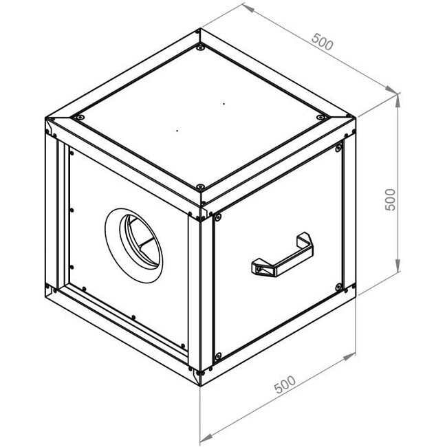 Ruck Ruck afzuigbox buiten luchtstroom EC (MPC 450 EC T30) Ø400mm – 7600 m3/h