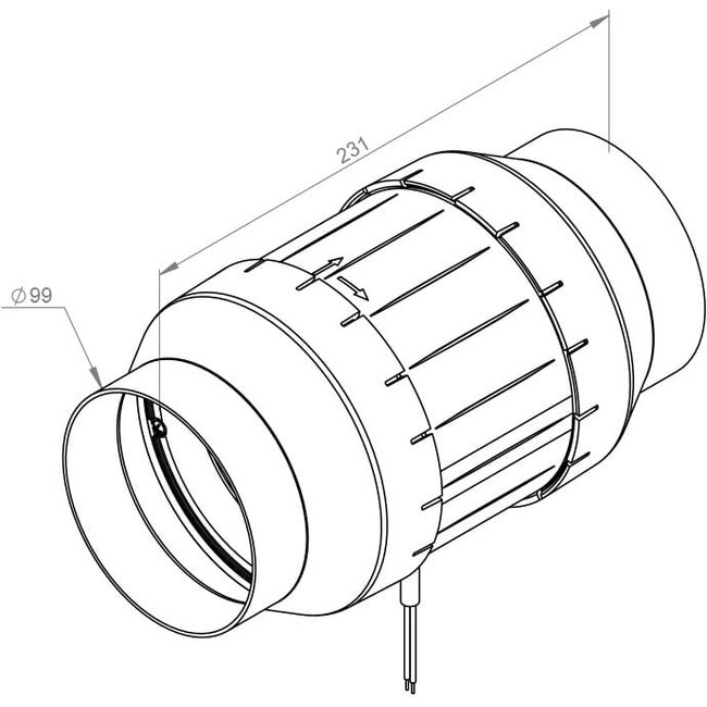 Ruck Etamaster buisventilator 315 m3/h EM 160 E2 01